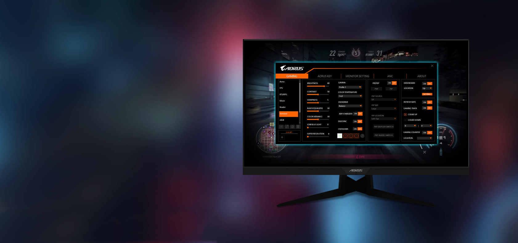 GIGABYTE Gaming Monitor-AORUS FI27Q-X